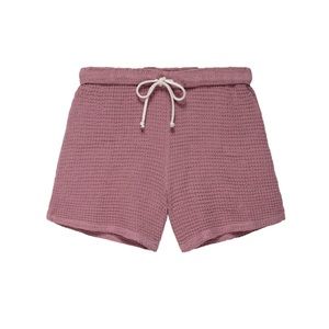 DONNI. waffle roll short in rhubarb size small NWT